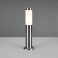 Trio Lighting Trioto pillar light, nickel-coloured, height 45 cm, stainless steel