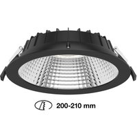The Light Group SLC Shift LED recessed spotlight Ø22.8cm CCT black