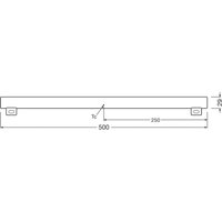 OSRAM LED-rörlampa S14s 4,7W rör 2.700K 50cm matt dimbar