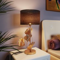 KARE Flores table lamp, black/gold, metal, 62 cm, E27