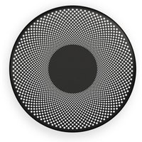 Northern Applique murale LED Glint, noir mat, acier, Ø 25 cm