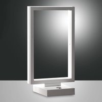 Fabas Luce Bard LED table lamp, dimmable in white