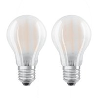 OSRAM LED-lampa E27 6,5 W varmvit i 2-pack