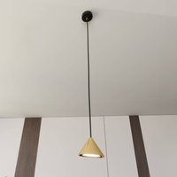 EMIBIG LIGHTING Hänglampa Elit, 1 lampa, guldfärgad, metall upphängningssystem 1 m