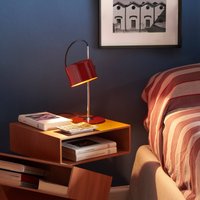 Oluce Mini Coupè LED table lamp, red