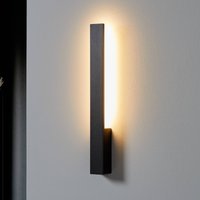 Arcchio Ivano LED-vägglampa, 42,5 cm, svart, metall