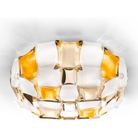 Slamp Mida taklampa, 50 cm bärnsten