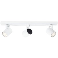 Philips Runner LED ceiling spotlight white 3-bulb