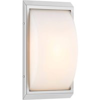 LCD LED-utomhusvägglampa 052, stål, glas, rörelsevakt