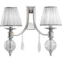 Cremasco Vägglampa 7330 med glasdoppar, 2 lampor