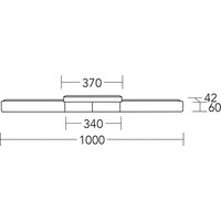HerzBlut Plafonnier LED Lana del bianco, bois, intensité variable