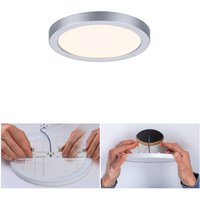 Paulmann Areo LED panel 3,000K round chrome 11.8cm