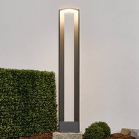 Lucande Jeny LED-väglampa, 100 cm, antracit, aluminium