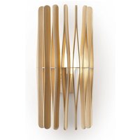 Fabbian Stick vägglampa i trä, cylindrisk