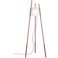 kdln Tyla floor lamp, red, height 165 cm, dimmer