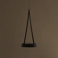 Sigor LED-hänglampa med batteri Mahina, svart, Ø 17 cm, metall, CCT