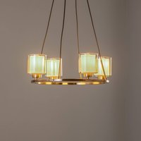 Lucea Ljuskrona Ressa Ø 59 cm antik mässing, 4 lampor.