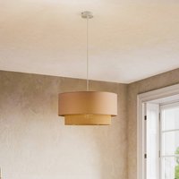 Duolla Boho pendant light Ø 45 cm 1-light cappuccino/jute