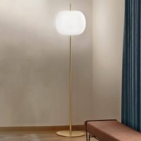 kdln Kushi XL floor lamp, brass, height 185 cm, dimmer