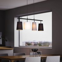 Briloner Shades pendant light with four textile shades