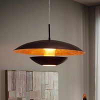 EGLO Brun-guldlackerad pendellampa Nuvano