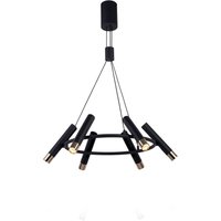 Searchlight Hänglampa Elegance 6 lampor svart