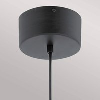 Quintiesse Moonlit LED-pendellampa, svart, aluminium, Ø 20 cm, sfär