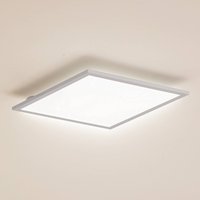 Lindby LED panel Enhife, white, 40 x 40 cm, metal, 4,000 K