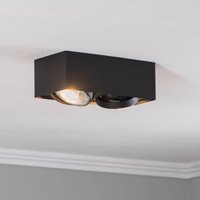 Loftspot Ronda, 2 lyskilder, sort