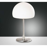 Fabas Luce Gaia LED table lamp with a touch dimmer, chrome