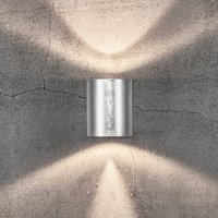 Nordlux LED-utomhusvägglampa Canto 2, 10 cm, zink