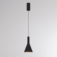 Molto Luce LORA I LED pendant light, black, Ø 15 cm, dimmable, 40°, CCT