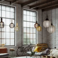 Searchlight Ampoule LED Drum, noir, E27, 3,5 W, 1.800 K, intensité variable