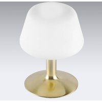 Paul Neuhaus Till bordslampa, mässingsfärgad, glas, dimbar