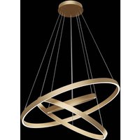 Maytoni Rim suspension LED, 840, 3 anneaux, laiton