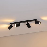 SIGMA Spot pour plafond Zoom, à 4 lampes, noir