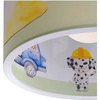 Elobra Pendant light 25/40 Construction site, Ø 38 cm, yellow, E27, 1-bulb