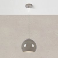 Markslöjd Pop hanging light, Ø 20 cm, greige, metal