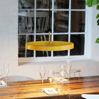 UMAGE LED hanging light Asteria Mini saffron yellow/brass Ø 31 cm