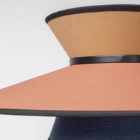 KARE Riva floor lamp, multicoloured, textile, wood, height 160 cm