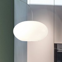 Casablanca Glass pendant light AIH 38 cm white lustrous