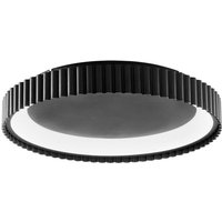 Luce Ambiente Design LED-taklampa Niike, svart, Ø 40 cm, metall, CCT