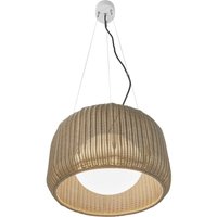 Bover Utomhushänglampa Fora S, naturvit/beige, Ø 50 cm