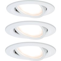 Paulmann Nova LED recessed spotlight, swivelling, aluminium