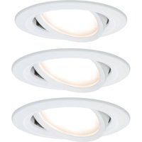Paulmann Nova LED-inbyggnadsspot lutbar aluminium