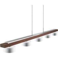 HerzBlut Suspension Estelle, bois, 130 cm, noyer huilé