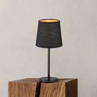 FISCHER & HONSEL Rimini table lamp, black, textile, height 30 cm, E14