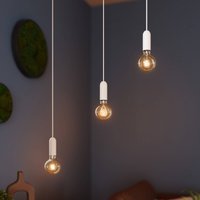 OSRAM VINTAGE 1906 ROUND pendant light, white, metal, Ø 10 cm