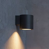 Philips Fylx outdoor wall light, black, metal, IP44, GU10
