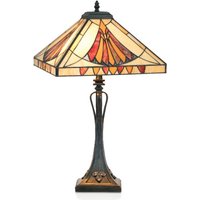Artistar Graciös AMALIA bordslampa i Tiffany-stil